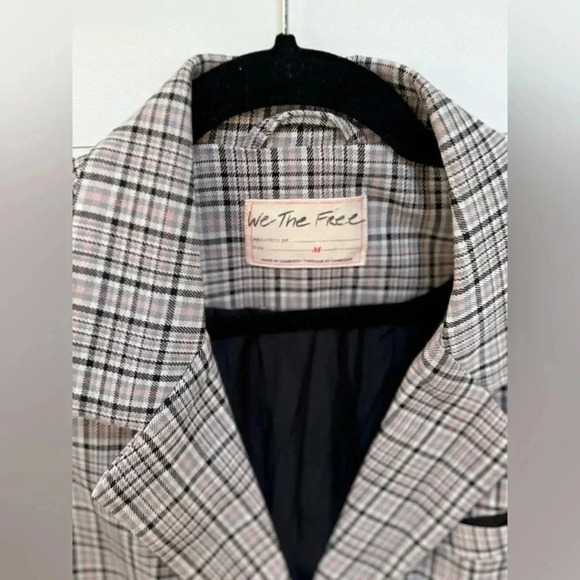 NWOT We the Free Cali Plaid Blazer - Picture 5 of 6